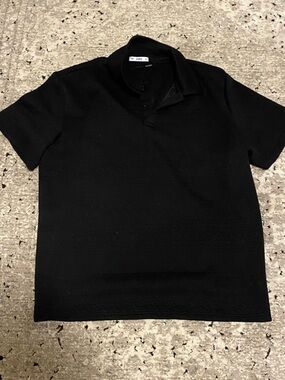 Zaful Black Short-Sleeve Polo Shirt